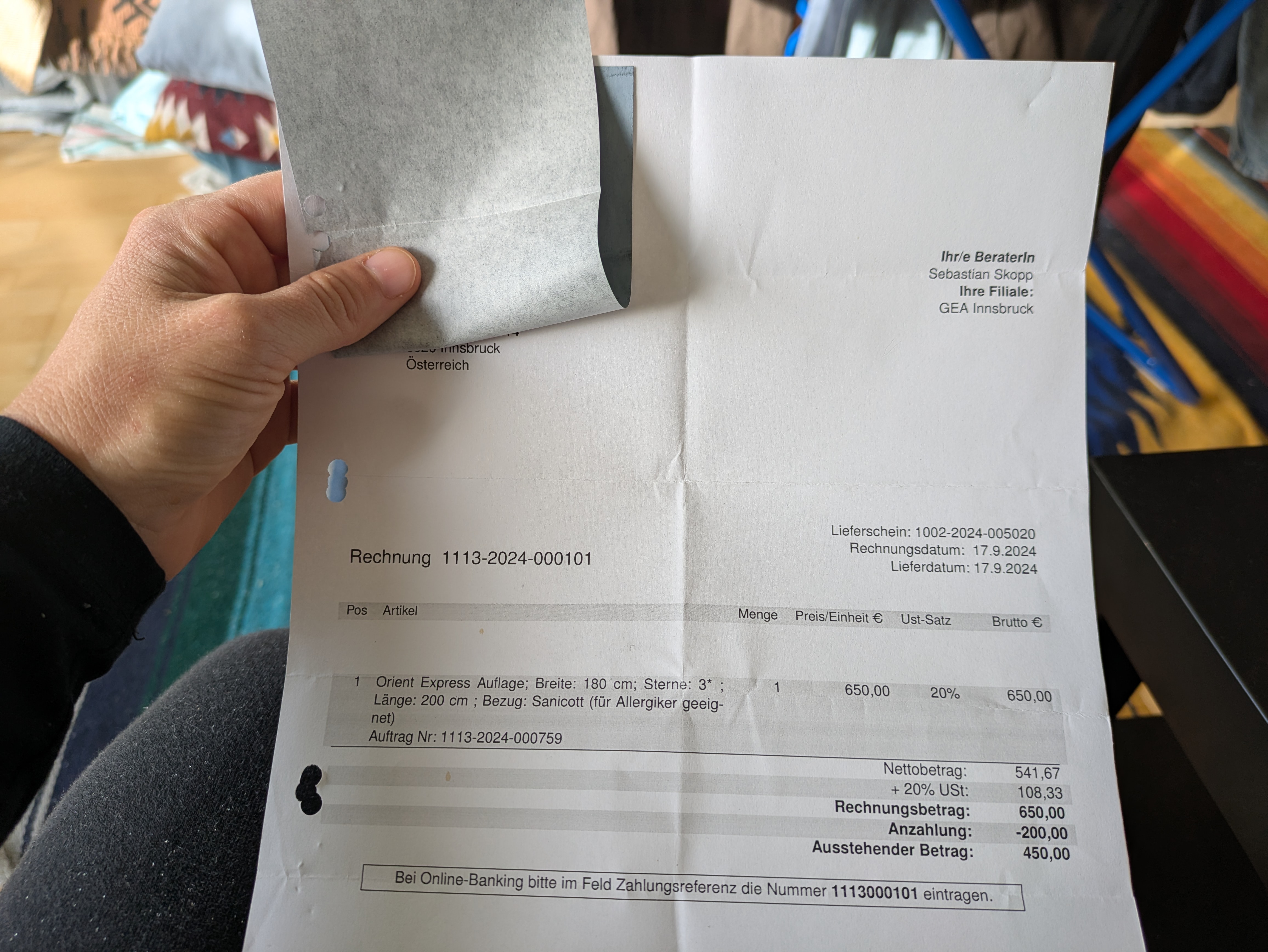 Klimahaube für GEA 180x200