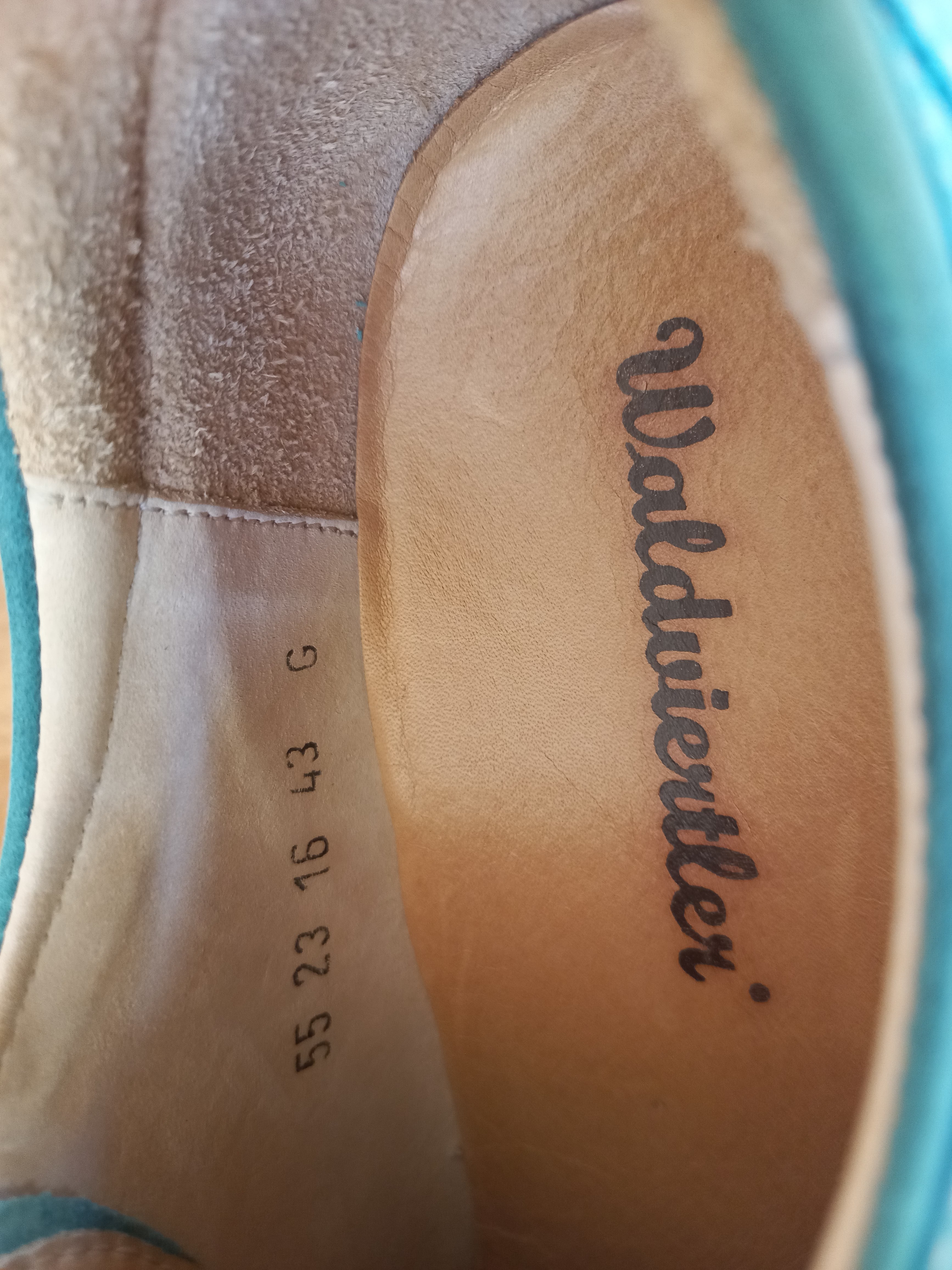 Herren Rückenwind Gr 43 türkisblau