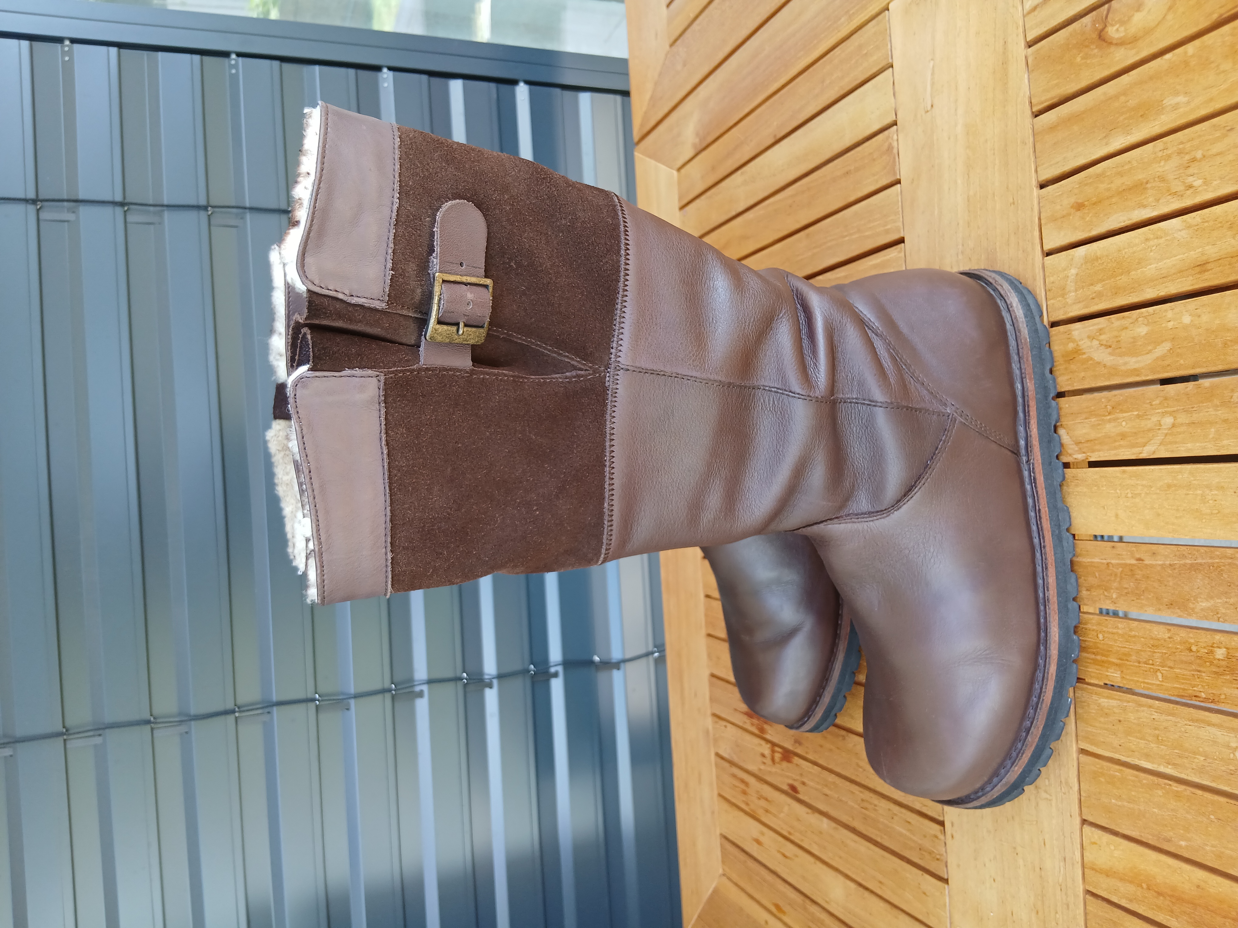Lederstiefel Südpol, F 40, dunkelbraun