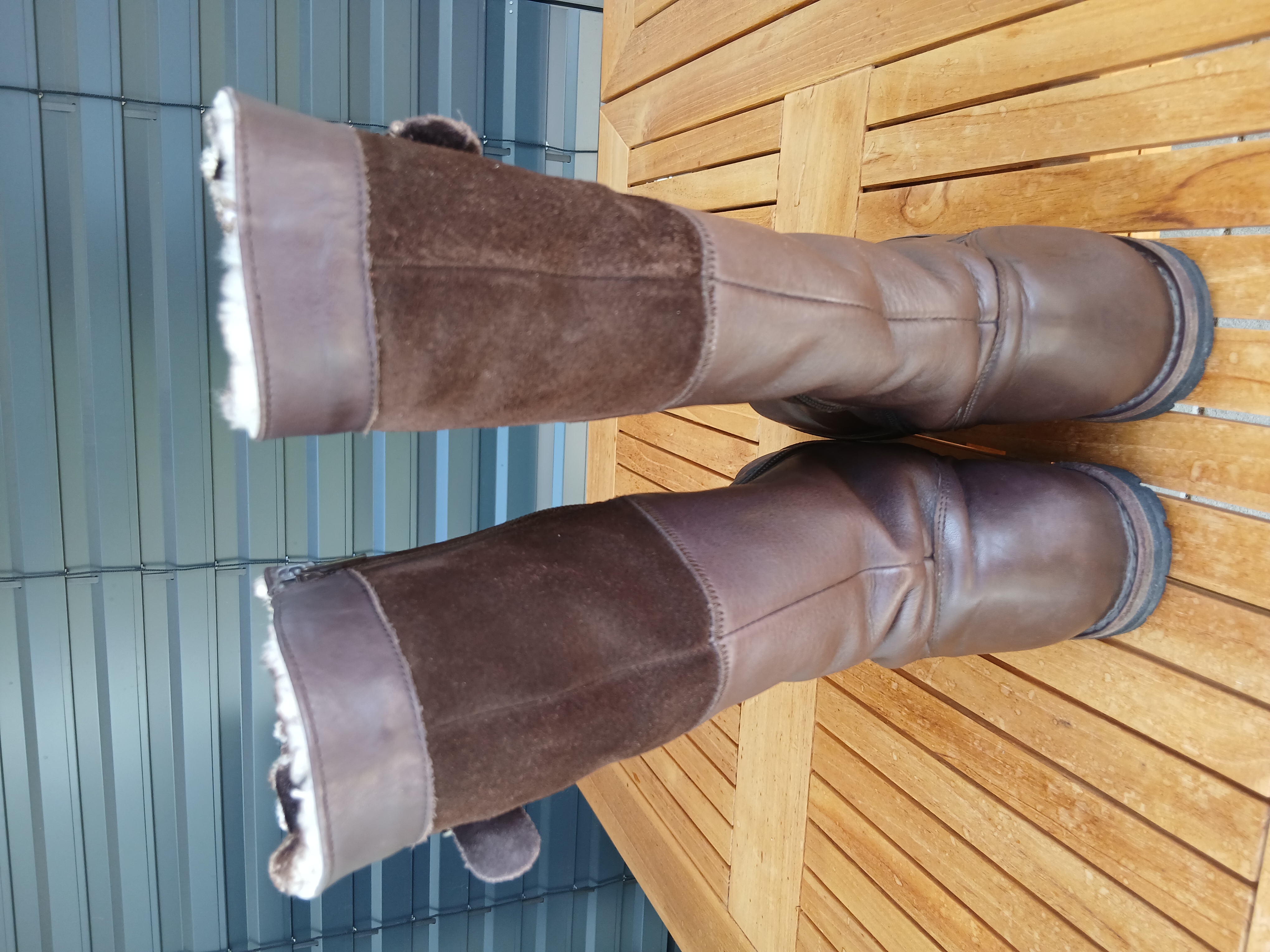 Lederstiefel Südpol, F 40, dunkelbraun