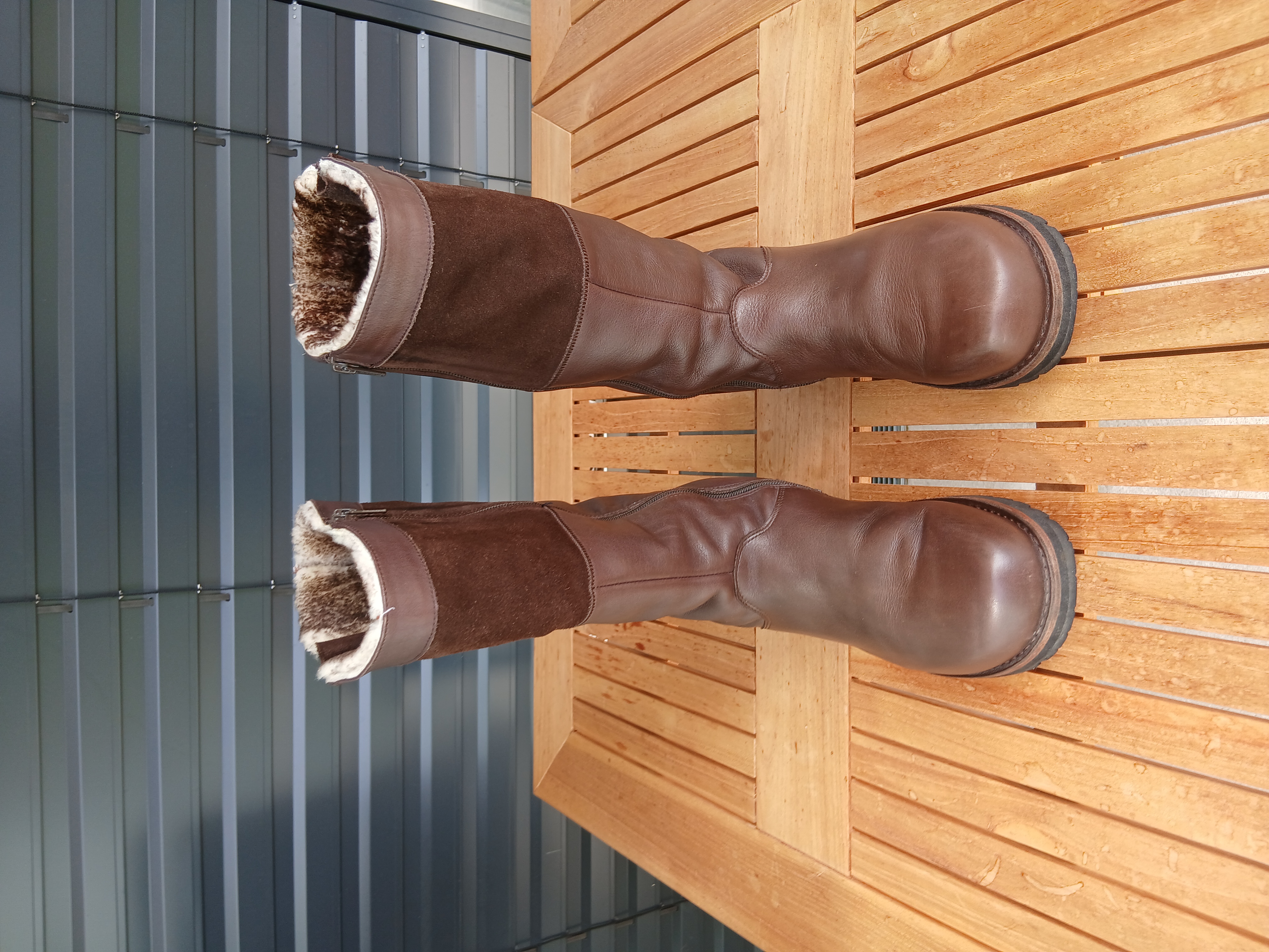 Lederstiefel Südpol, F 40, dunkelbraun