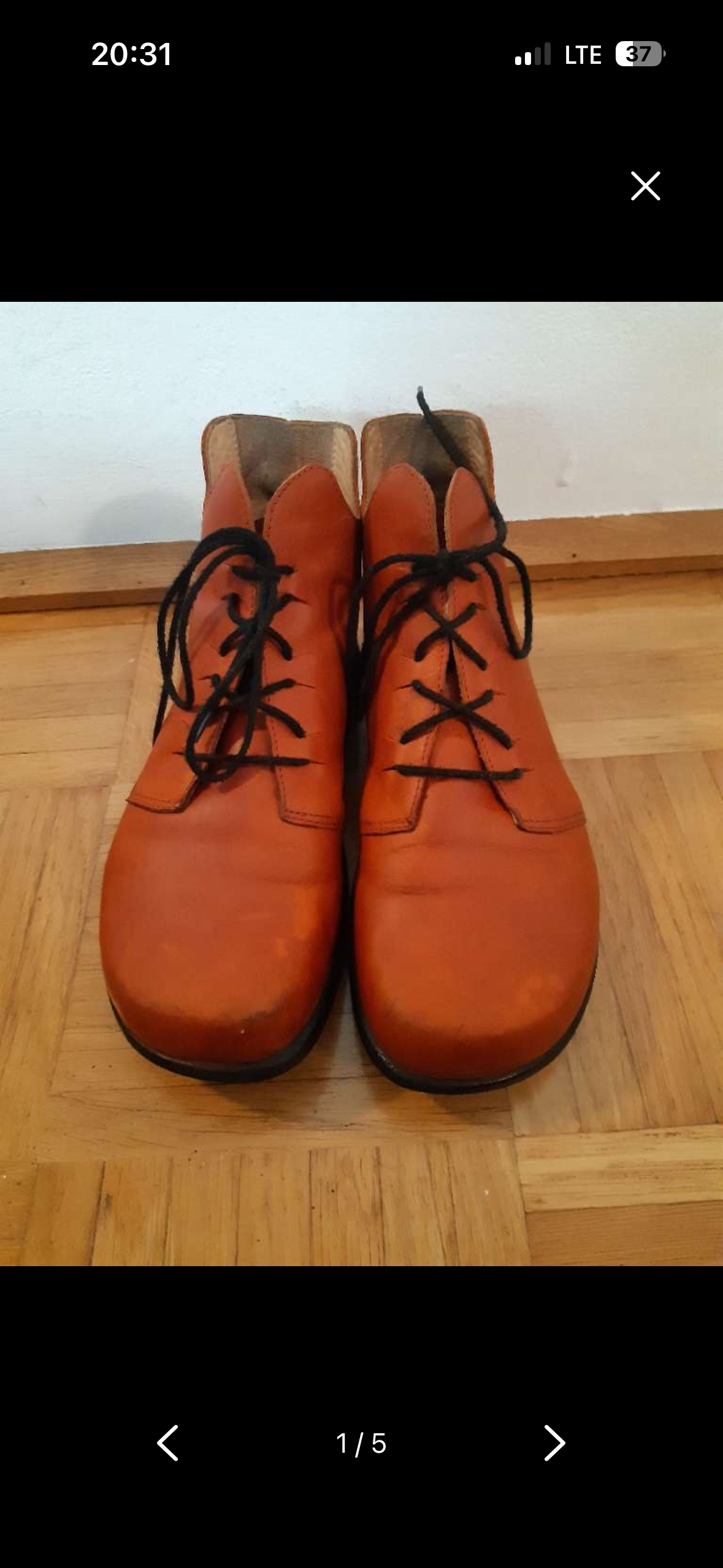 SUCHE orange „Stieflette“