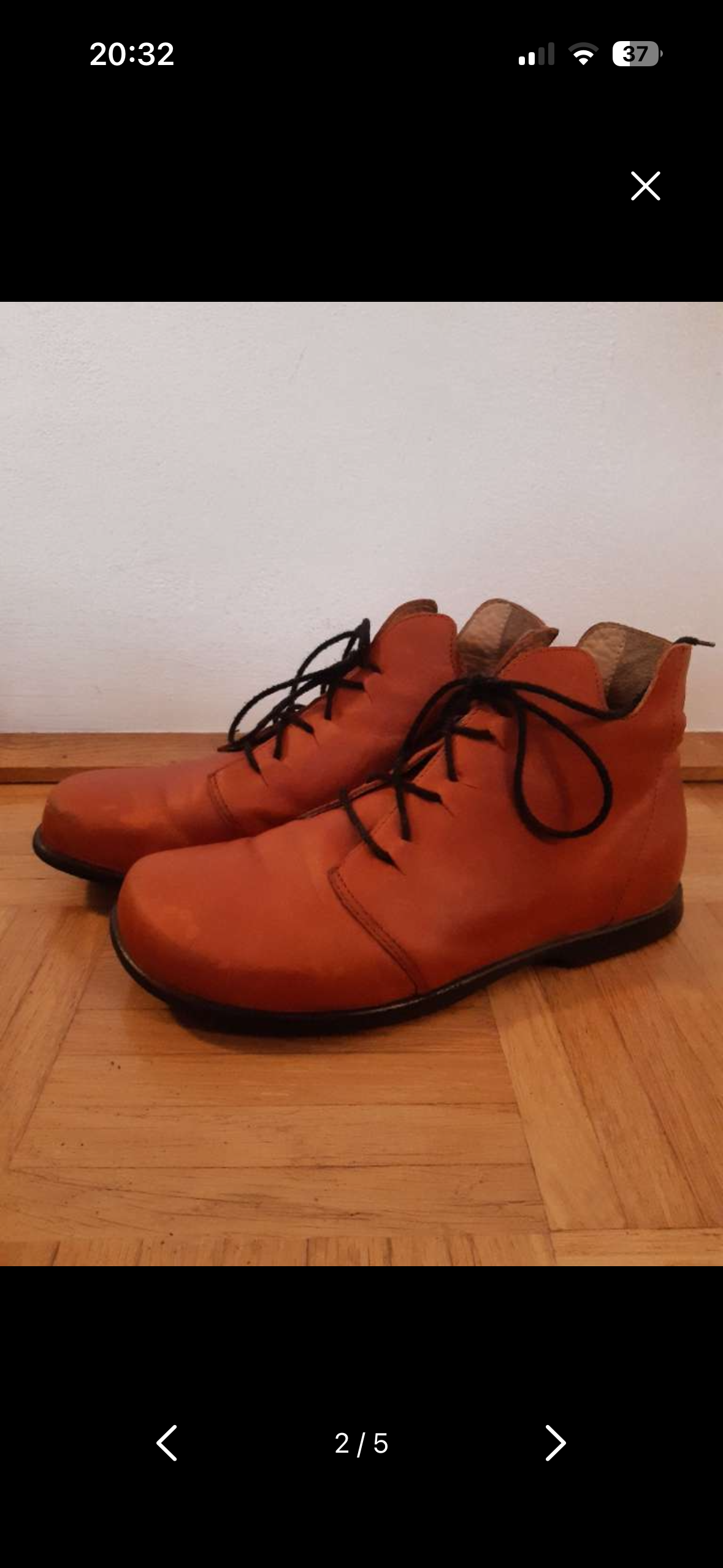 SUCHE orange „Stieflette“