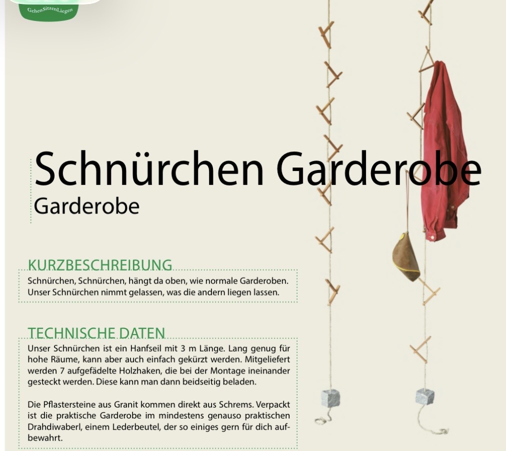 Schnürchen Garderobe
