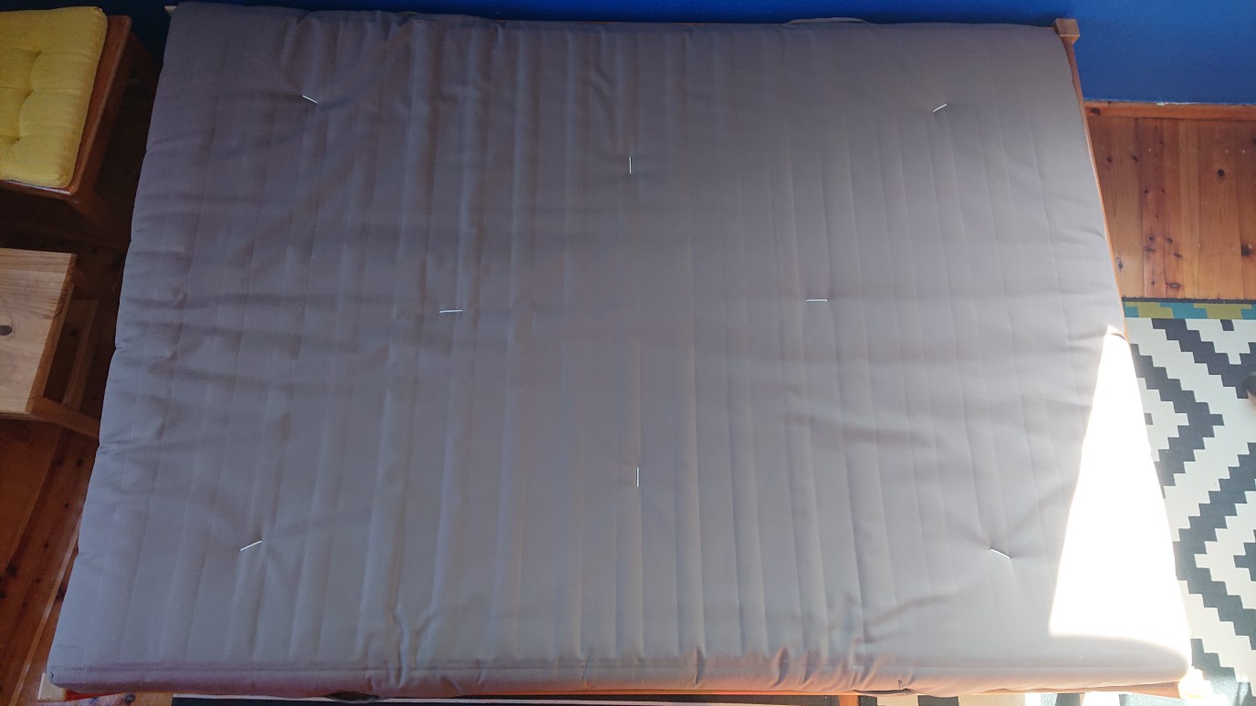 Top 77 Matratze - fest - 140x200cm - Taupe/Taupe