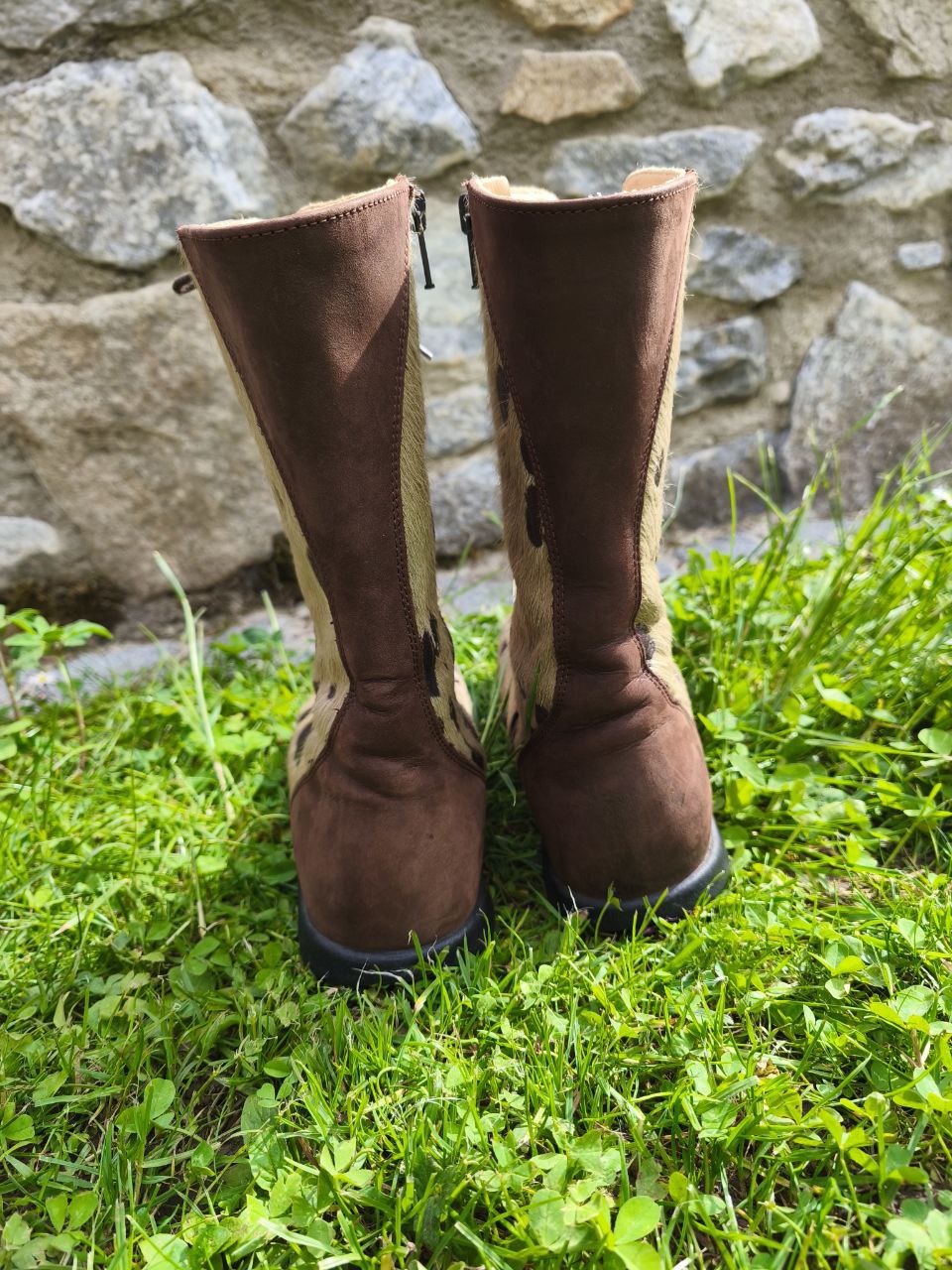 Kuhflecken Stiefel