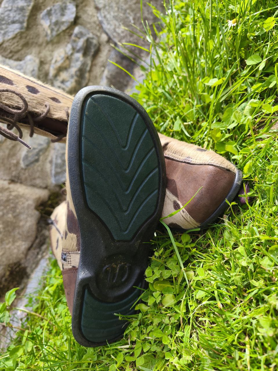 Kuhflecken Stiefel