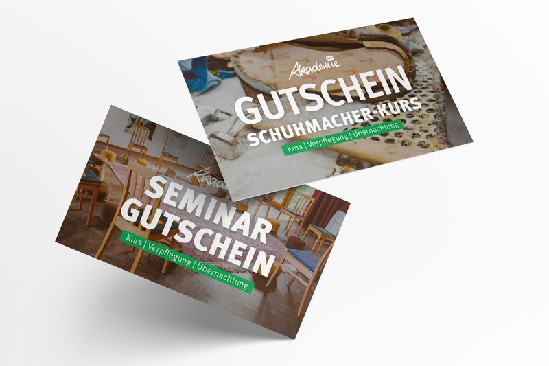 Akademie Gutscheine Mockup Kombinaiton